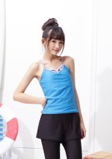 画像11: 袖なし3点セットフィットネス水着 (11)