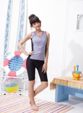画像5: 袖なしフィットネス水着 (5)