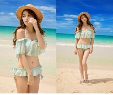 画像24: シフォンオフォショルビキニ (24)