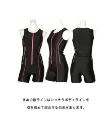 画像10: めくれ防止機能 2点セットフィットネス水着 Fitness水着 タンクタイプ セパレートタイプ タンクトップ スイムパンツ ショートパンツ レディース ノースリーブ (10)