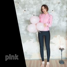 画像7: ロングファスナーフィットナス水着 フィットネス 水着 レディース セパレート 長袖 上下セット めくれ防止 スクール UVカット ファスナー 袖付 体型カバー カップ付 (7)
