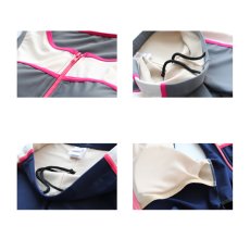 画像5: フィットネス水着  タンクトップセット　袖なしフィットネス　上下セット水着　めぐれ防止付き　レディース フィットネス水着 セパレート ノースリ スイム (5)