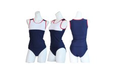 画像18: スポーツフィットネス3点セット水着　水着 レディース  体型カバー 女性 高校生水着　ショットスイム　付き 3点セット ノースリーブ めくれ防止パンツセット　大学生水着　 (18)