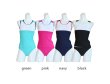 画像7: スポーツフィットネス3点セット水着　水着 レディース  体型カバー 女性 高校生水着　ショットスイム　付き 3点セット ノースリーブ めくれ防止パンツセット　大学生水着　 (7)