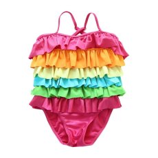 画像6: フリルドレス高品質KIDS子供水着 (6)