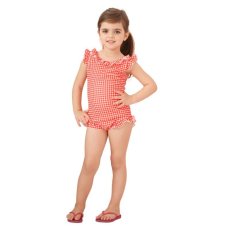 画像8: KIDS水着凸凹生地の子供フリルワンピース水着 キッズ水着 女の子 キッズ 子ども用水着 水着 ワンピース 水泳 スイムウェアスイムウェア水遊び 旅行温泉 紫外線対策 5サイズ KIDS水着 凸凹生地 子供フリル ワンピース水着 (8)