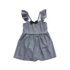 画像10: 水着　キッズ　KIDS　ワンピース水着　女の子 ハイネック ジュニア子供用　 小学生用 90CM〜140CM　ギンガム肩　フリル水着 ガールズ 女児 子供用 UVカット かわいい 海 温泉 夏 旅行 (10)