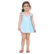 画像8: 水着　キッズ　KIDS　ワンピース水着　女の子 ハイネック ジュニア子供用　 小学生用 90CM〜140CM　ギンガム肩　フリル水着 ガールズ 女児 子供用 UVカット かわいい 海 温泉 夏 旅行 (8)