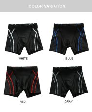画像2: 男児KIDS水着パンツ キッズ スクール水着 男の子 無地トランクス型 学校用水着 スクール水着 トランクス パンツ ロング丈 水着 男の子 キッズ 小学生 中学生 高校生 学校 プール スクール 授業 (2)