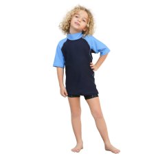 画像8: 男児半袖シンプル水着ウェア　ッシュガード キッズ 半袖 ハイネック UVカット 半袖シャツ 水着 tシャツ スイムウェア スポーツシャツ ジュニア 水陸両用 吸湿速乾 (8)