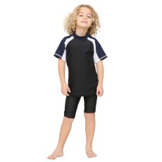 画像7: 男児半袖シンプル水着ウェア　水着半袖 スイムシャツ 半袖 スポーツシャツ ランニング バスケットボール ラッシュガード サッカー 野球 男の子 女の子 ジュニアラッシュガード スイムウェア 子供 ジュニア (7)