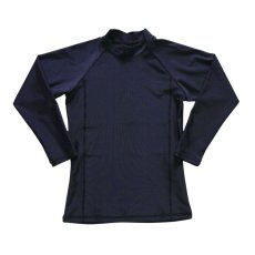 画像12: 男児ロング袖　無地シンプル　水着ウェア　ラッシュガード キッズ スクール 長袖 フードなし ジップアップ 無地 男の子 女の子 小学生 中学生 学校 授業 紺 ネイビー uvカット (12)