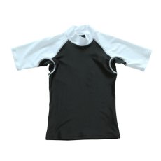 画像9: 男児半袖シンプル水着ウェア　ッシュガード キッズ 半袖 ハイネック UVカット 半袖シャツ 水着 tシャツ スイムウェア スポーツシャツ ジュニア 水陸両用 吸湿速乾 (9)