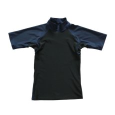 画像11: 男児半袖シンプル水着ウェア　ッシュガード キッズ 半袖 ハイネック UVカット 半袖シャツ 水着 tシャツ スイムウェア スポーツシャツ ジュニア 水陸両用 吸湿速乾 (11)