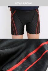 画像3: 男児KIDS水着パンツ キッズ スクール水着 男の子 無地トランクス型 学校用水着 スクール水着 トランクス パンツ ロング丈 水着 男の子 キッズ 小学生 中学生 高校生 学校 プール スクール 授業 (3)
