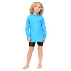 画像7: 男児ロング袖　無地シンプル　水着ウェア　ラッシュガード キッズ スクール 長袖 フードなし ジップアップ 無地 男の子 女の子 小学生 中学生 学校 授業 紺 ネイビー uvカット (7)