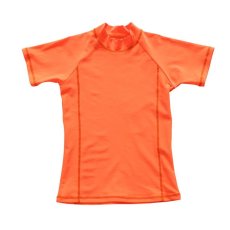 画像12: 男児半袖　無地シンプル　水着ウェア　ラッシュガード キッズ 半袖 ハイネック 男の子 女の子 水着 スイムウェア 接触冷感 UVカット 吸汗速乾 水陸両用 (12)