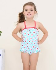 画像12: KIDSワンピース花柄水着　キッズスイムウェア　女の子　 (12)