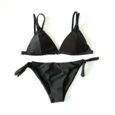 画像5: 工夫された三角ビキニ/サイドのリボンが可愛いハーフブラジリアンカットボトム (5)