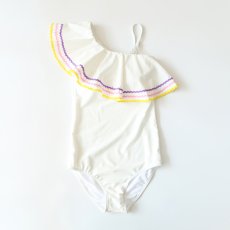 画像5: ワンショールターモノキニフリル水着 モノキニ水着 ワンショールターモノキニフリル水着 水着レディース ワンピース モノキニ ハイレグ フリルト スイムドレス パッド入る ワイヤーなし ビーチウェア モノキニフリル (5)