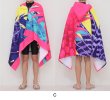 画像4: ピーチタオル キャップ付 子供用バスローブ バスタオル 仮面ライダーゼロワン バスタオル チップとデール キッズ 水泳タオル スポーツタオル フード付き タオルキャップ ドライキャップ 着る毛布 ガールズ ボーイズ 海水浴 旅行用 家庭用 (4)