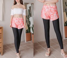 画像7: ＵＶカットクール水着地ショットパンツ付きレギンス (7)