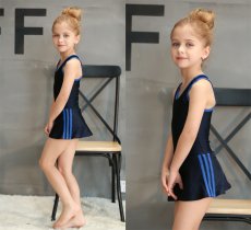 画像7: ワンピースラインワンピースSchool学校水着　スクール水着 ラインワンピース School学校水着 女の子 子供用 小学生 中学生 ワンピース UPF50+ 裏地付き ネームタグ付き 110〜170CM (7)