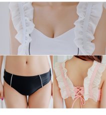 画像3: 肩リボン紐ビキニセット (3)