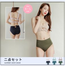 画像2: ラメ素材ハイウェイストショーツ　トップセット (2)