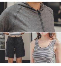 画像13: ラッシュガードとサーフパンツとタンキニトップスとショーツの4点セット水着　4点体系カバー セット水着 水着レディース ラッシュガード 体型カバー タンクトップ ショートパンツ ４点セット 長袖 日焼け対策 UVカットタンキニ 長袖ラッシュガード (13)