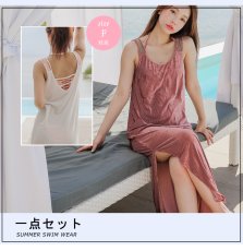 画像2: ロングマキシ丈ワンピース (2)