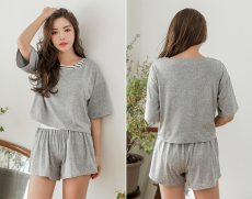画像7: Tシャツとショットパンツとタンキニトップスとショーツ4点セット水着 (7)
