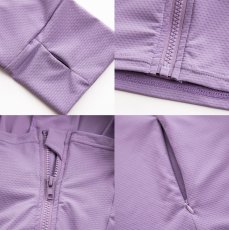 画像13: 新色増やし　ハイネック ハット付き UVカット ヒンヤリ 特殊素材 ラッシュガード UVカット パーカー レディース ミドル丈 涼しい 冷感 トップス 日焼け止め ラッシュガード 水着 軽量 速乾 通気性 つば ジップ 日焼け防止 体型カバー 長袖 (13)
