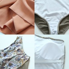 画像6: ロングスカート付きモノキニ水着2点セット (6)