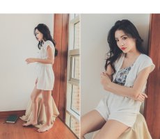画像4: ワンピースとワンショールターモノキニ水着2点セット (4)