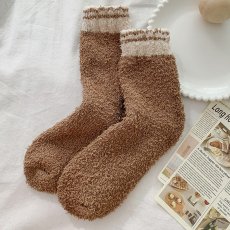 画像4:  モコモコ靴下 (4)
