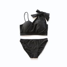 画像5: ワンショルダー 水着 2点セット セパレート 水着 レディース 体型カバー バンドゥ ビキニ ハイウエスト 盛れる リゾート リボン セクシー オトナ ワンショルダービキニセット水着 (5)