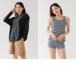 画像6: ロング袖体系カバーTシャツとショットパンツとタントップとショーツの水着4点セット (6)