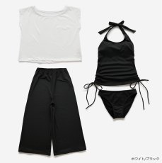 画像5: タンクTシャツとロングズボンとタンクトップスとショーツと四点セット体系カバー水着 (5)
