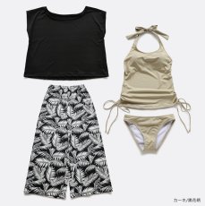 画像9: タンクTシャツとロングズボンとタンクトップスとショーツと四点セット体系カバー水着 (9)