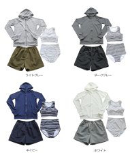 画像16: ４点セット  レデイース水着 ラッシュガード ショットパンツ スポーツブラ ショーツ 水着体系カバー４セット　体系カバー水着　スイムウェア レディース 体型カバー タンキニ 長袖 (16)