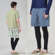 画像1: メンズ レギンス トレンカ スイムパンツ　トレーニングベースレイヤー　ヒートギアアーマー ロング パンツ 水陸両用タイツ スポーツ スイム ラッシュトレンカ 　UVカット　冷感速乾 (1)