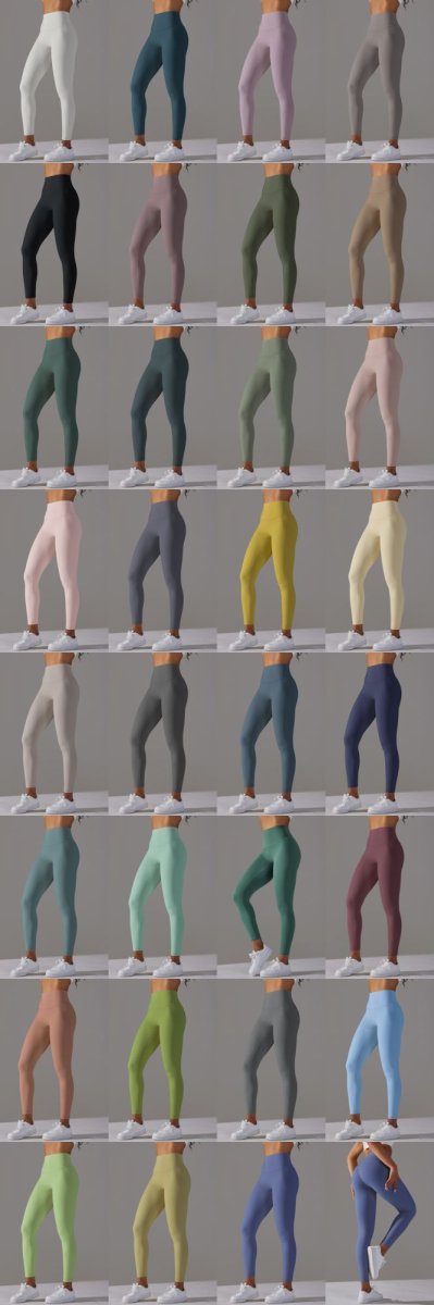 画像2: 31色ヨガパンツ レギンス (2)