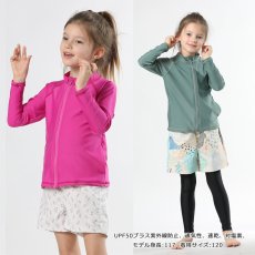 画像5: キャップなしロング袖水着ラッシュガード ッシュガード 水着 キッズ 男の子 女の子 スクール水着 子供ラッシュガード 長袖 フードなし uvカット 冷感 速乾 無地 水陸両用 水泳 学校用 120~160cm (5)