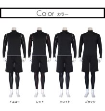 画像8: メンズ　キャップ付き ロング袖ラッシュガード  レギンス ショットパンツ セットスポーツウェア ラッシュガードフィットネス水着　4点セットUVカット温泉 ビーチ 水泳 スイミング  競泳 吸汗 速乾 (8)