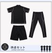 画像2: 帽子つきメンズ半袖Tシャツとレギンスとショットパンツ水着４点セット (2)