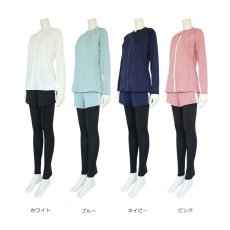 画像10: ラッシュガード レギンスパンツ トップス 3点セット水着 ヨガにも ランニングウェア  軽い着心地・速乾・美シルエットでスポーツを楽しむ スポーツウェアレディース上下3点セット このセットで完結できる優れものトレーニングウェア上下セット (10)