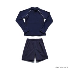 画像4: 男女兼用インナー着きショットパンツと長袖ラッシュガード (4)