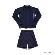 画像5: 男女兼用インナー着きショットパンツとファスナー着き長袖ラッシュガード (5)