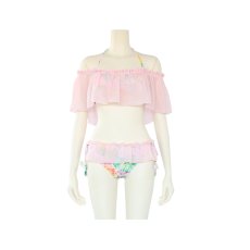画像4: シフォンオフォショルビキニ (4)